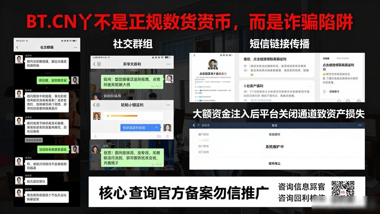 BT.CN丫不是正规数字货币,而是诈骗陷阱