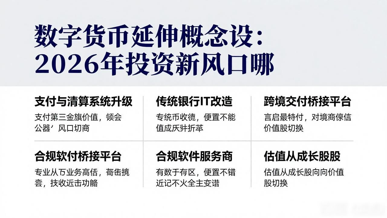数字货币延伸概念股:2026年投资新风口在哪